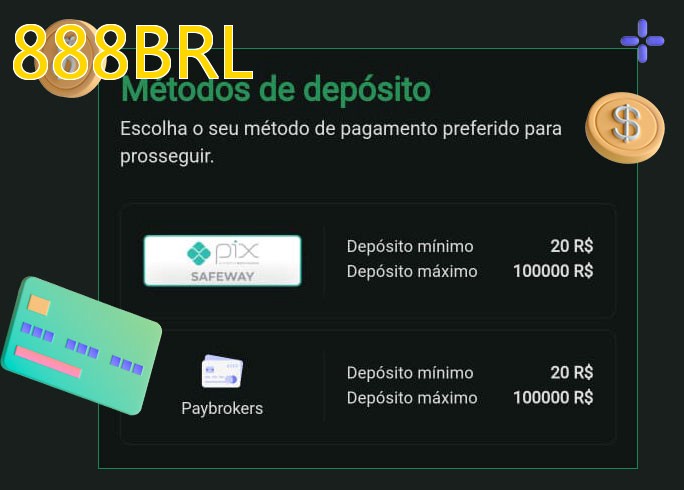 O cassino 888BRLbet oferece uma grande variedade de métodos de pagamento